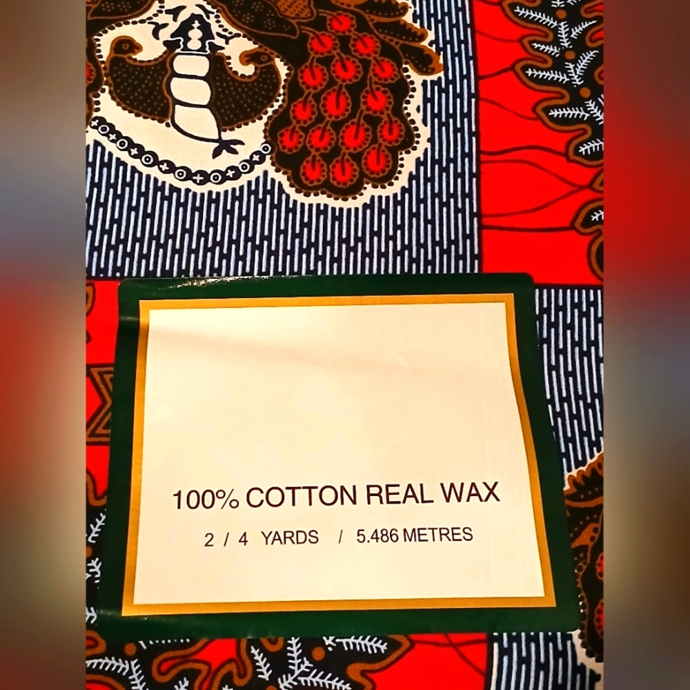 ✂️NWT- Authentic 100%Cotton Real Wax Liberian Fabric! ✨️